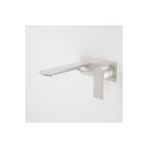 Caroma Urbane II 180mm Wall Basin / Bath Mixer Rectangular Cover Plate Brushed Nickel